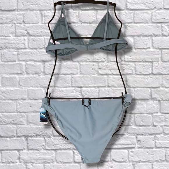 Puma Lined Stretch Fabric Bikini Swimsuit Bottom - Picture 3 of 7